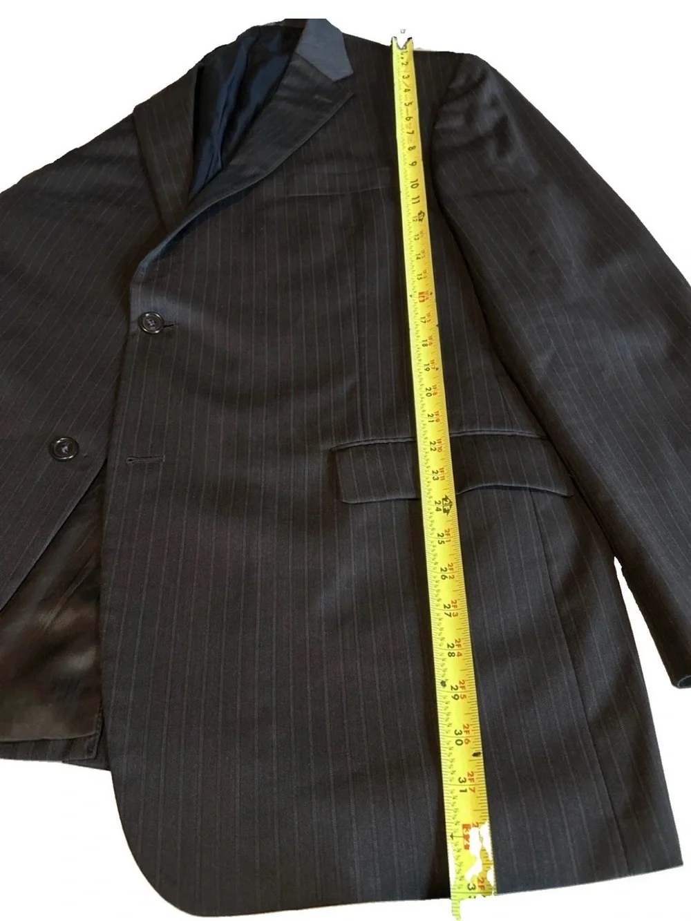 2 PC Hart Schaffer & Marx Chicago Navy 48L  Jacket- 40Wx31L Made In USA
